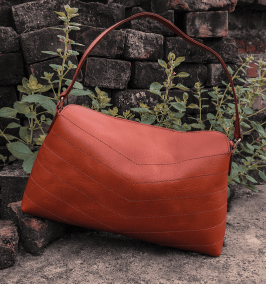 Exquisite Tan Leather Small Sling Bag, Art: BG-1742 Pack of 25