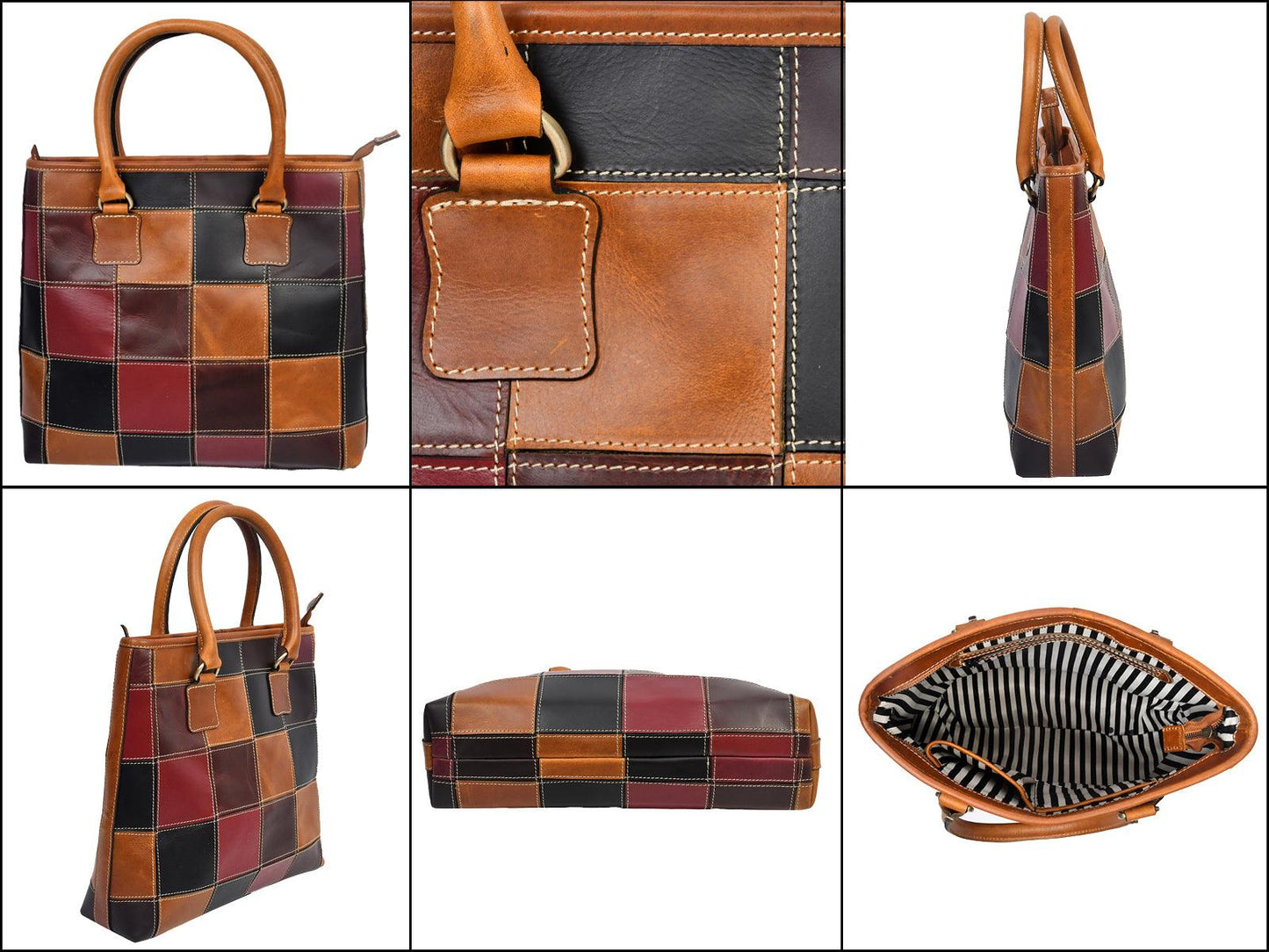 Leather Tote Bag, Art: BG-1307 Pack of 25