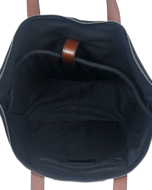 Stylish Black Soft Leather Tote Bag - Versatile & Chic Art-BG-1525 Pack of 25