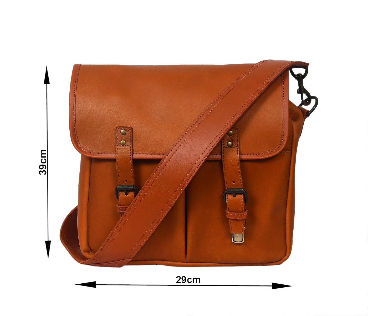 Pure Leather messenger bag, Art: BG-1424 Pack of 25