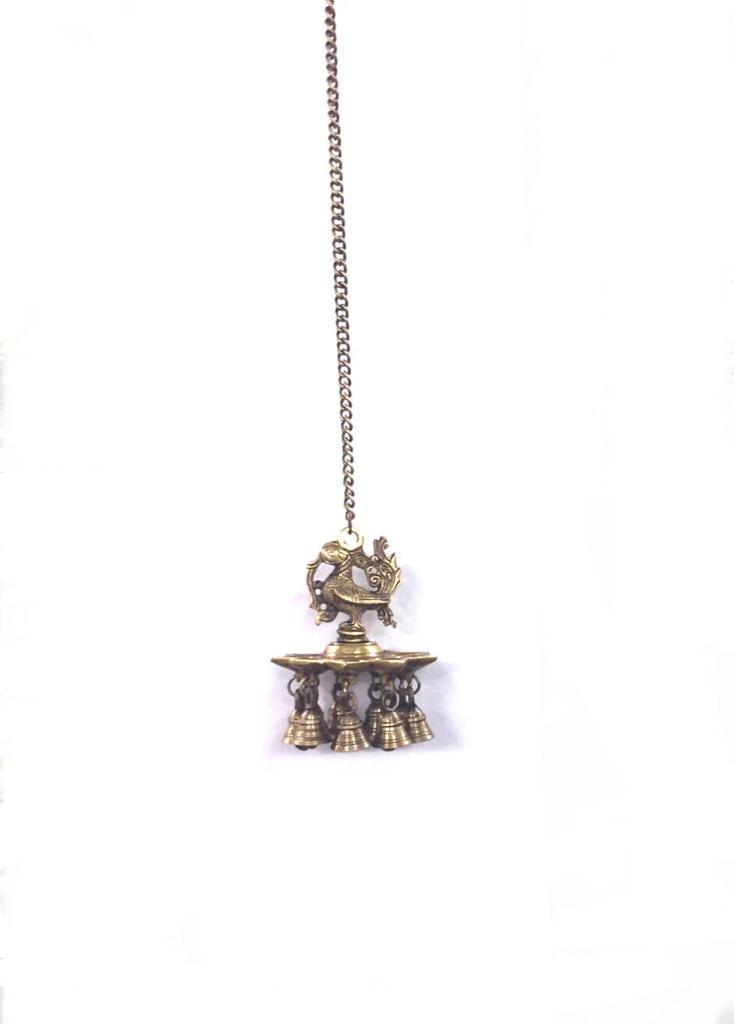 9/16 Deepak Lamp Brass Hanging Diya For Temple Pooja Room Décor By Tamrapatra Pack of 25