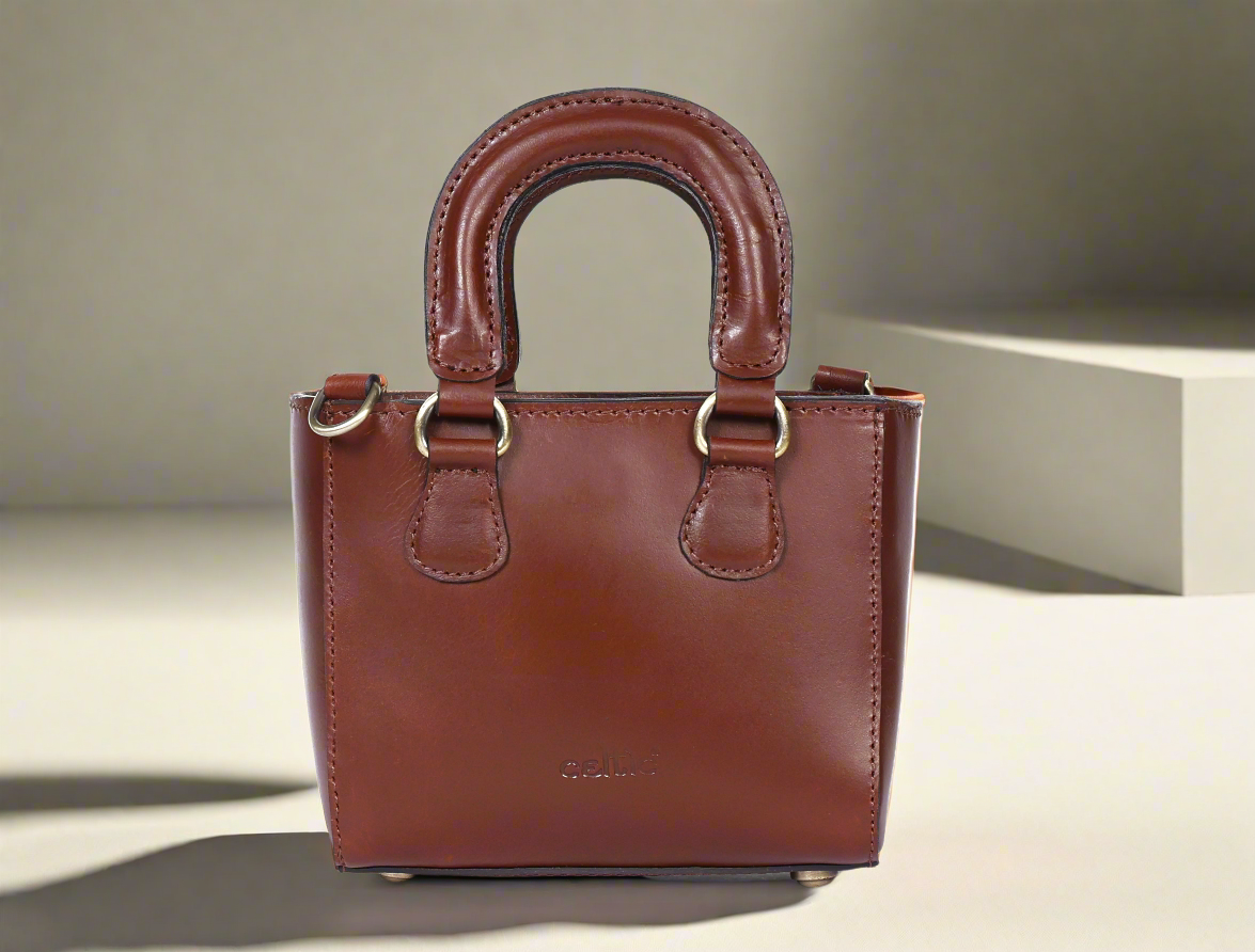 Brown&Black Leather Sling Bag: Elevate Your Urban Style, Art: BG-1569 Pack of 25