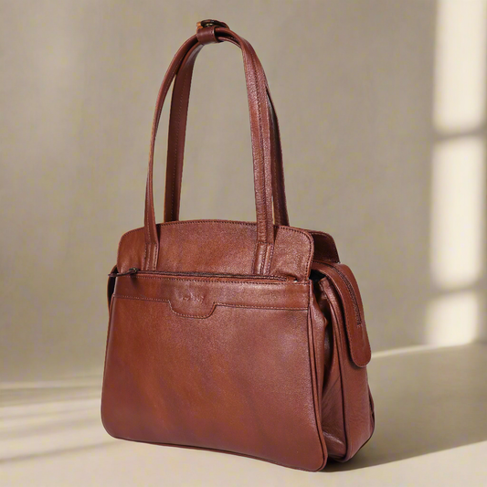 Elegant NDM Soft Leather Tote Bag – Luxurious, Spacious, and Versatile. Art:-BG-1609 Pack of 25