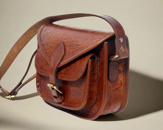 Embossing Leather Bag. Art: BG-1362Brown, BG-1749Black Pack of 25