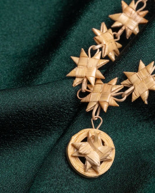 Flat star mala with Juhiring pendant Pack of 50