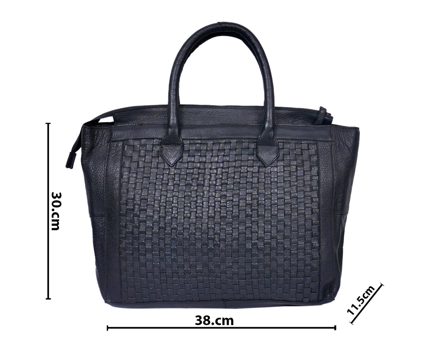 Luxury Noir: Black Leather Shoulder Bag. Art: BG-1495 Pack of 25