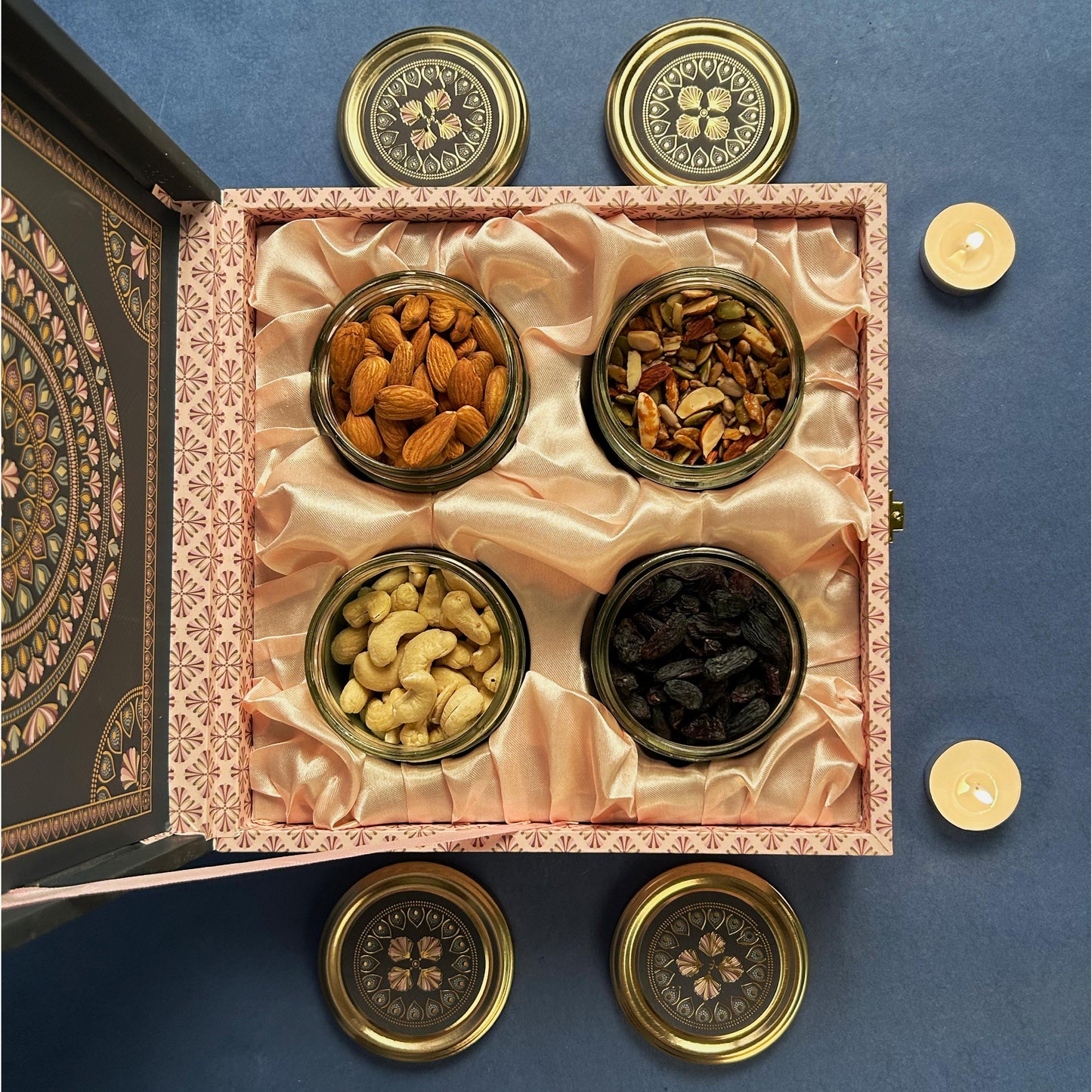DIWALI DELIGHT - INDIAN MOTIF GIFT BOX Pack of 50