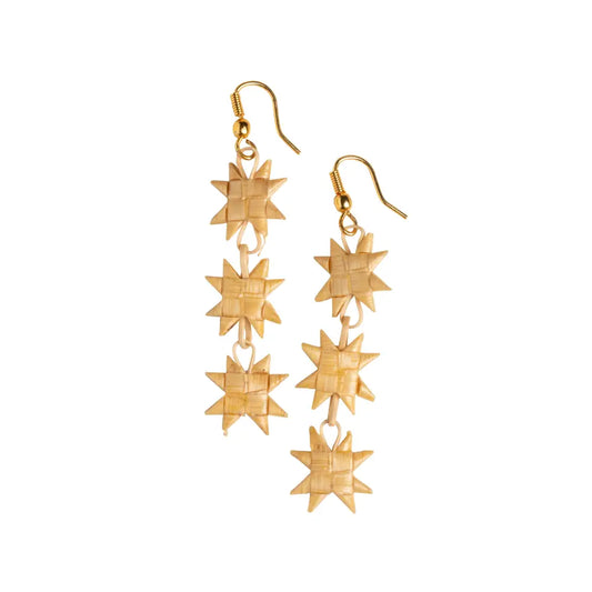Triple Layer Flat star Earrings Pack of 50
